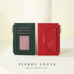 Pearl Louis 2024 New Small Wallet Fashion Multi-Card Slot Mini Coin Purse Korean Style PU Wallet Wholesale