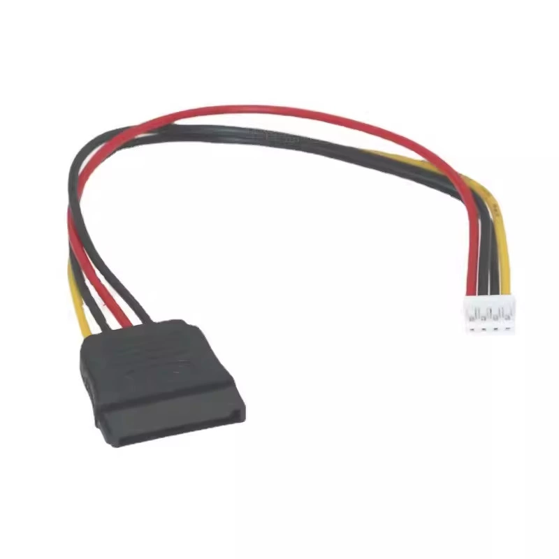Купить ITX кабель питания SATA материнской плате 15p мать к маленькому 4pin материнская плата 2.0мм шаг питание провода