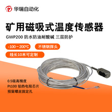 驱动电机磁吸式温度传感器 测温范围广小体积防爆型PT100输出有3C