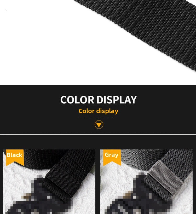 New all-match belt men's cobra buckle cloth belt sports tactical belt wholesale in stock men's belt high sense_viptrois.com