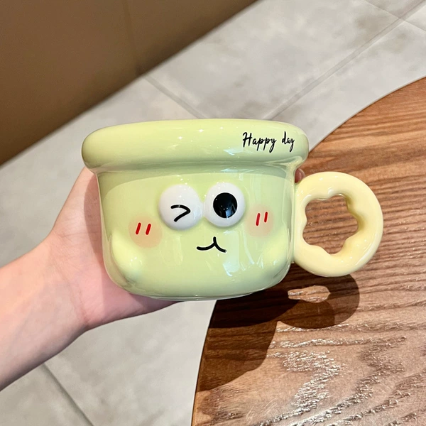 Expression flower cup-green (single cup)