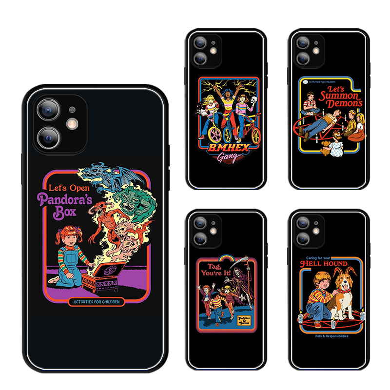 Coque de téléphone en verre Apple Halloween Evil Power personnalisée pour iPhone 15 Pro Max applicable_voghion.com