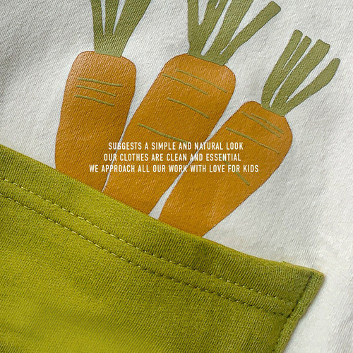 Ins style Korean style harem 2024 spring new cute carrot print rabbit shape baby onesie
