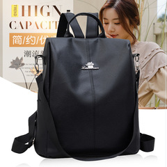 2024 New Arrival Trendy Women's Anti-Theft Backpack: Spacious Soft PU Student School Bag for Outdoor Travel – Perfect for Ladies