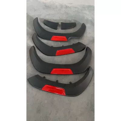 Wheel eyebrow Hilux REVO, modified wheel - toyota-hilux-imported-21-24-models-with-red-wheel-arches