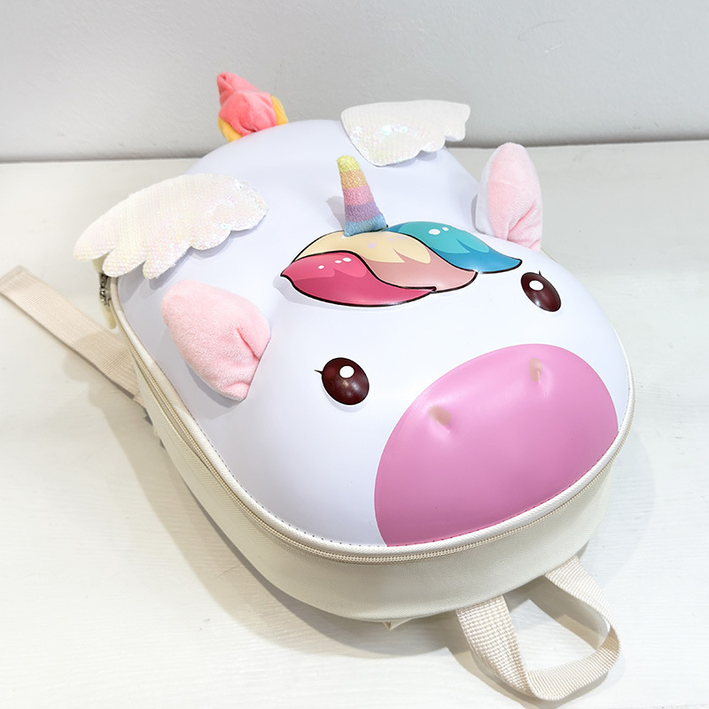 Cartoon estereoscópico Eggshell mochila infantil adorable conejo osos mochila para niñas mochila transpirable para niños