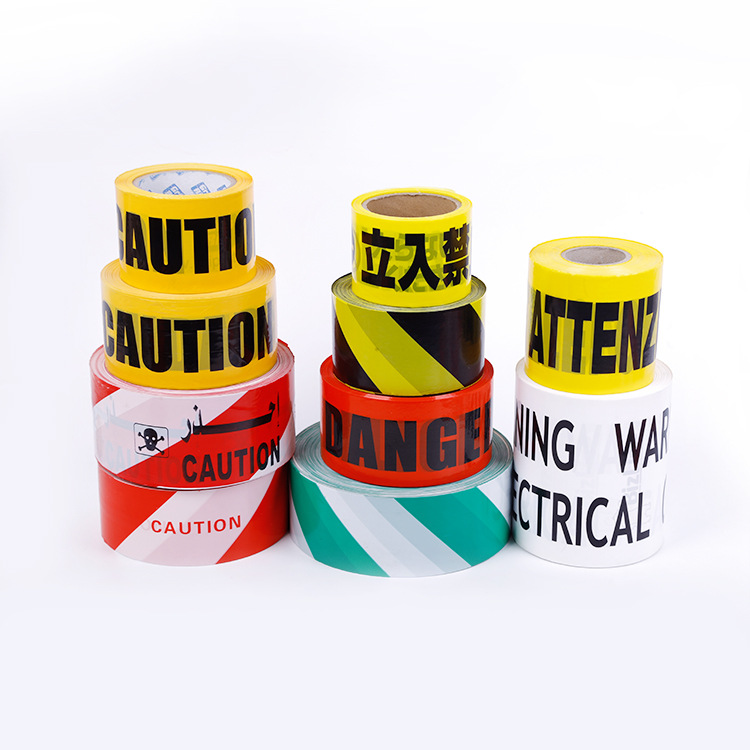 供应出口安防用PE警示带 交通安全标识  道路施工安全标志