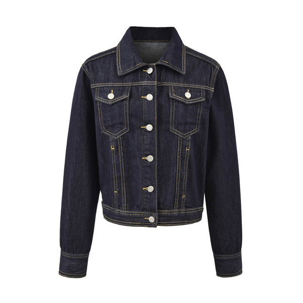 Retro short denim spring jacket