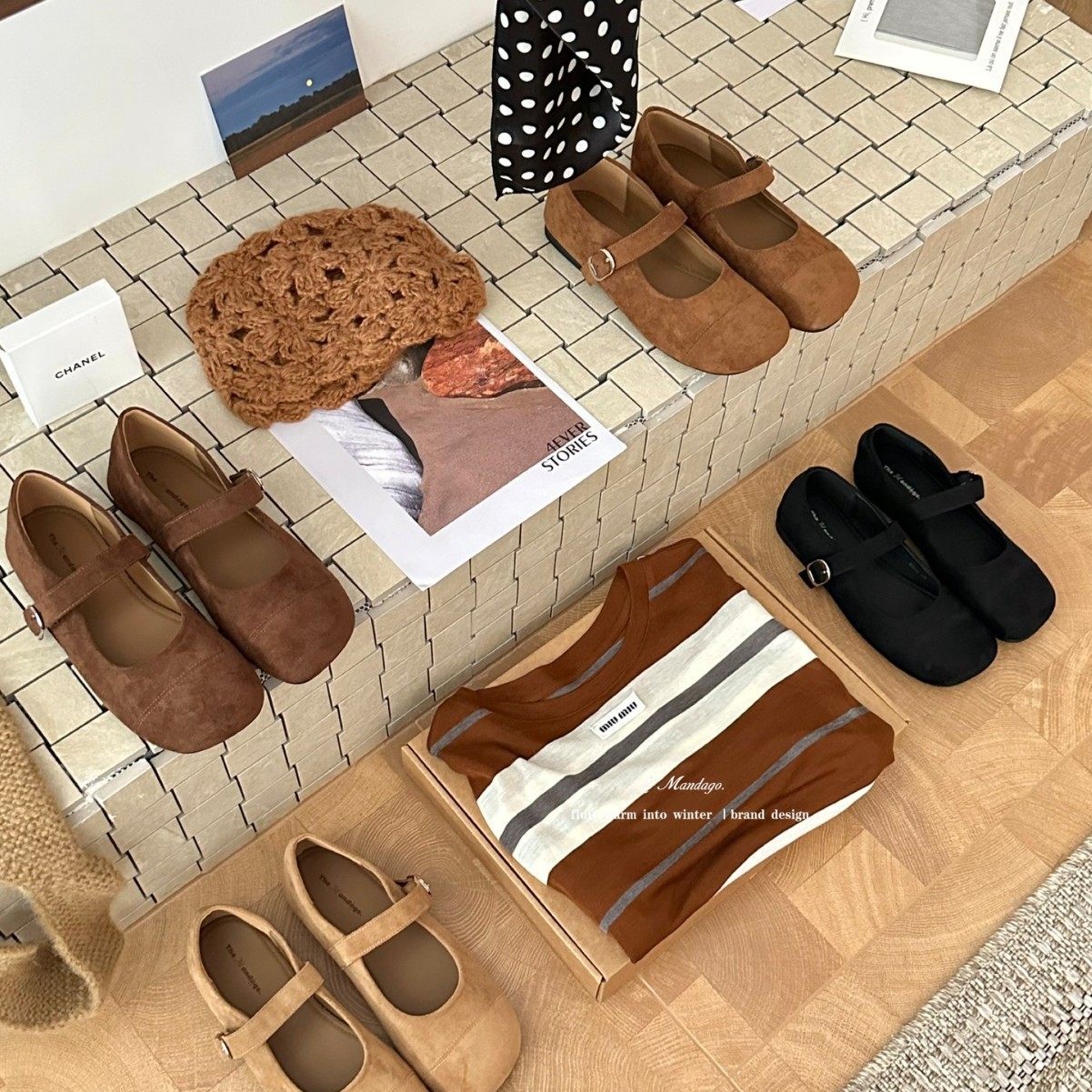 真皮复古磨砂内增高软底玛丽珍鞋女2024新款秋季森系文艺厚底单鞋