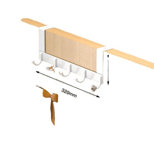 门后挂钩免打孔挂衣架卧室门上门背式收纳置物衣服挂架衣帽钩跨境