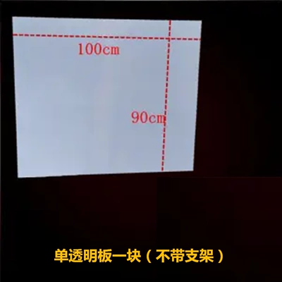 Motorcycle front windshield: glass organic transparent plate - 20mm-thick-90100-single-transparent-plate-without-opening