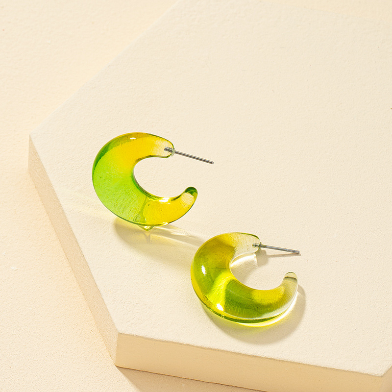 Boucles D&#39;oreilles En Acrylique Rétro display picture 1