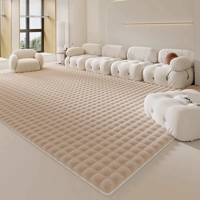 Home Bedroom Thick Plush Bedside – Car Carpet - bubble-velvet-cocoa-brown-upgraded-density-9999-lint-free-guarantee-60160cm