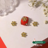 Metal Christmas diamond accessory for manicure, suitable for import, with snowflakes, wholesale