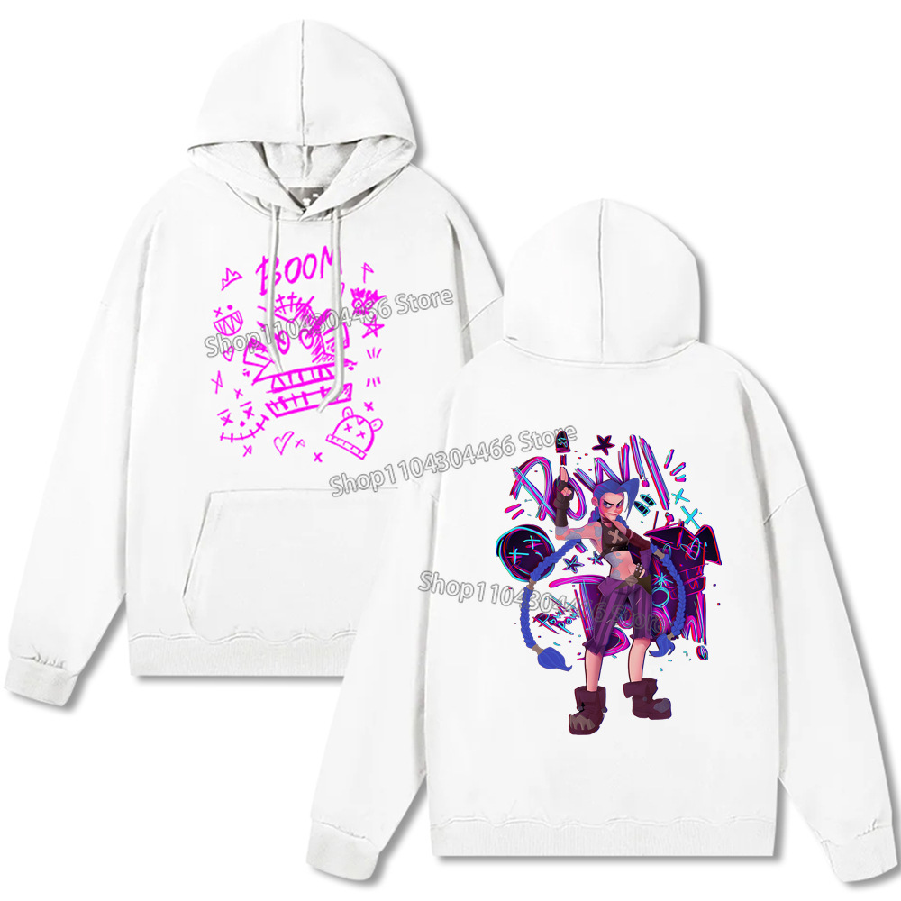 Arcane Hoodie Y2k Clothes Jinx Arcane Pullover for Men/women