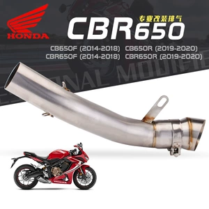 CBR650F CB650F CB650R CBR650R seriyası üçün paslanmayan polad orta qazboğucu