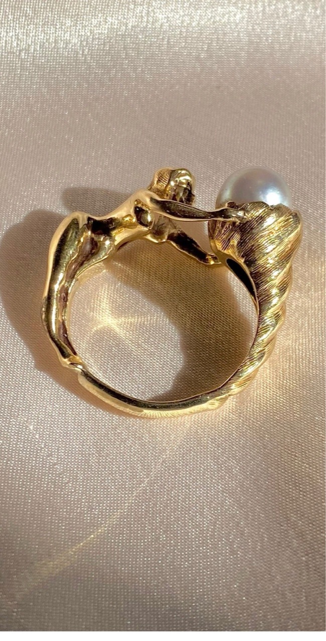 Casual, Holiday Occasion 304 Stainless Steel Material Wholesale Jewelry IG Style Simple Style Geometric 304 Stainless Steel Pearl 18K Gold Plated Inlay Rings