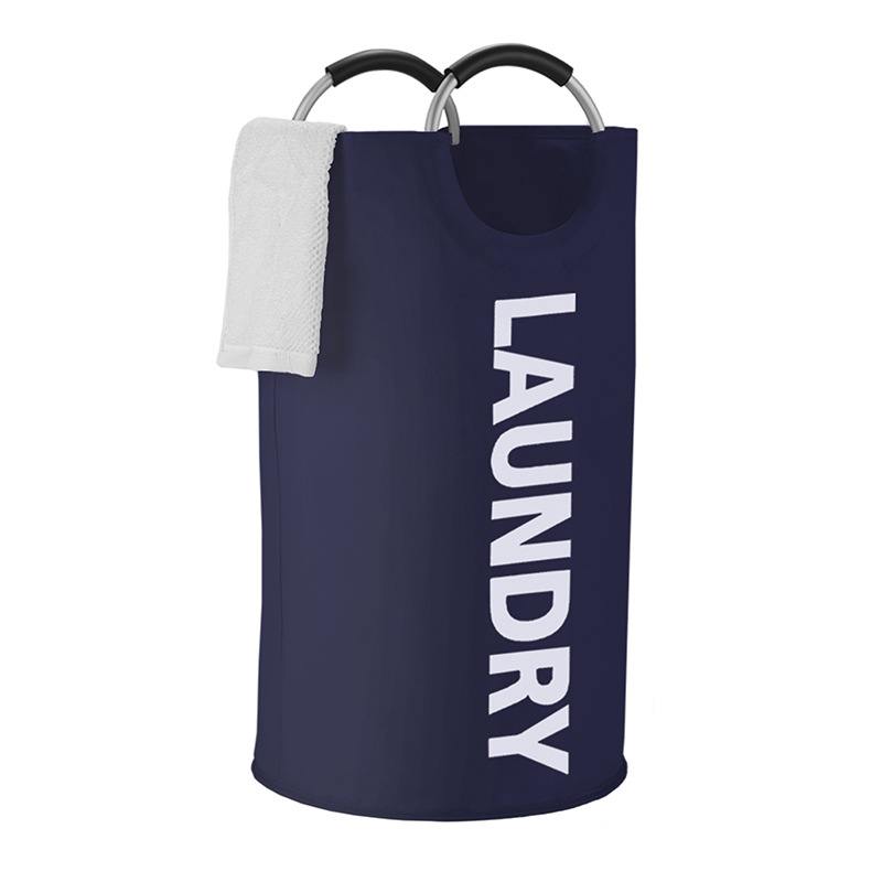 Artículos diversos del hogar cesta de la ropa bolsa de almacenamiento de cilindros de tela oxford plegable cesta de la ropa de baño cesta de almacenamiento en el hogar