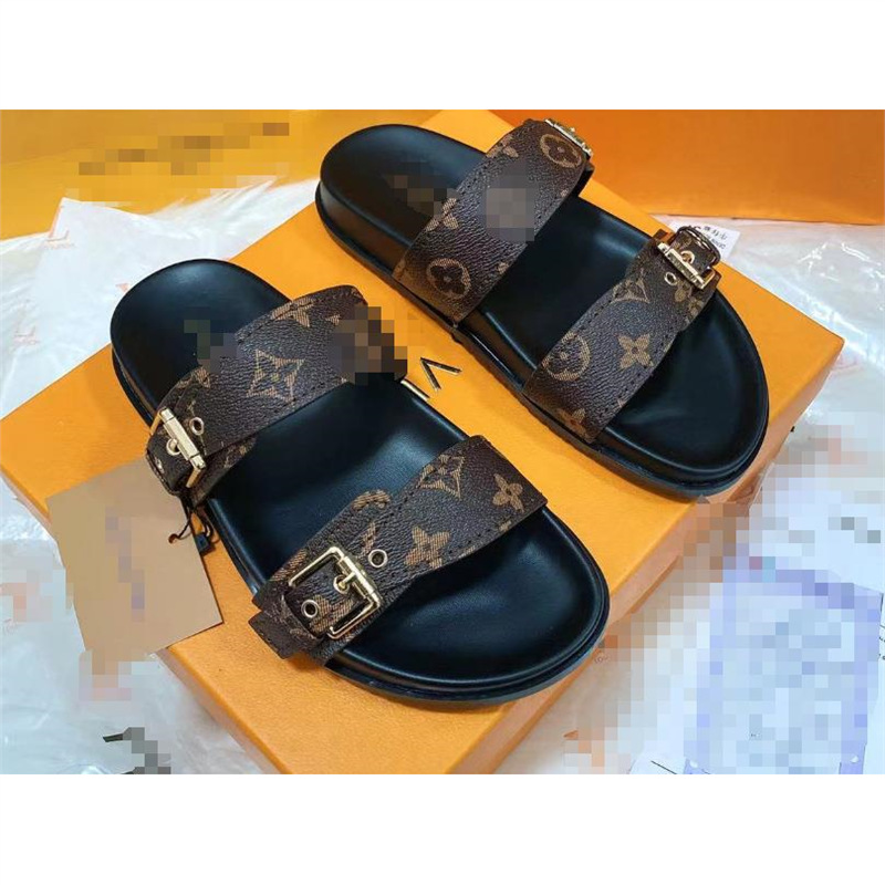 Sandalias de playa de talla grande para mujer, marca L, zapatos planos de playa para mujer, de secado rápido