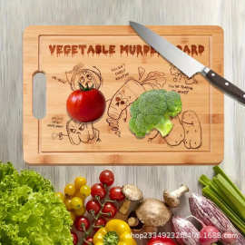 跨境木质砧板激光雕刻菜板家用切菜砧板个性化厨房奶酪板