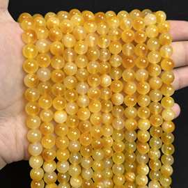 高品质黄龙飘花玉髓散珠子diy手链水晶材料配件批发饰品隔珠配饰