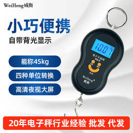 威衡WH-A04手提秤批发代发快递摆摊电子秤45Kg小巧便携买菜秤