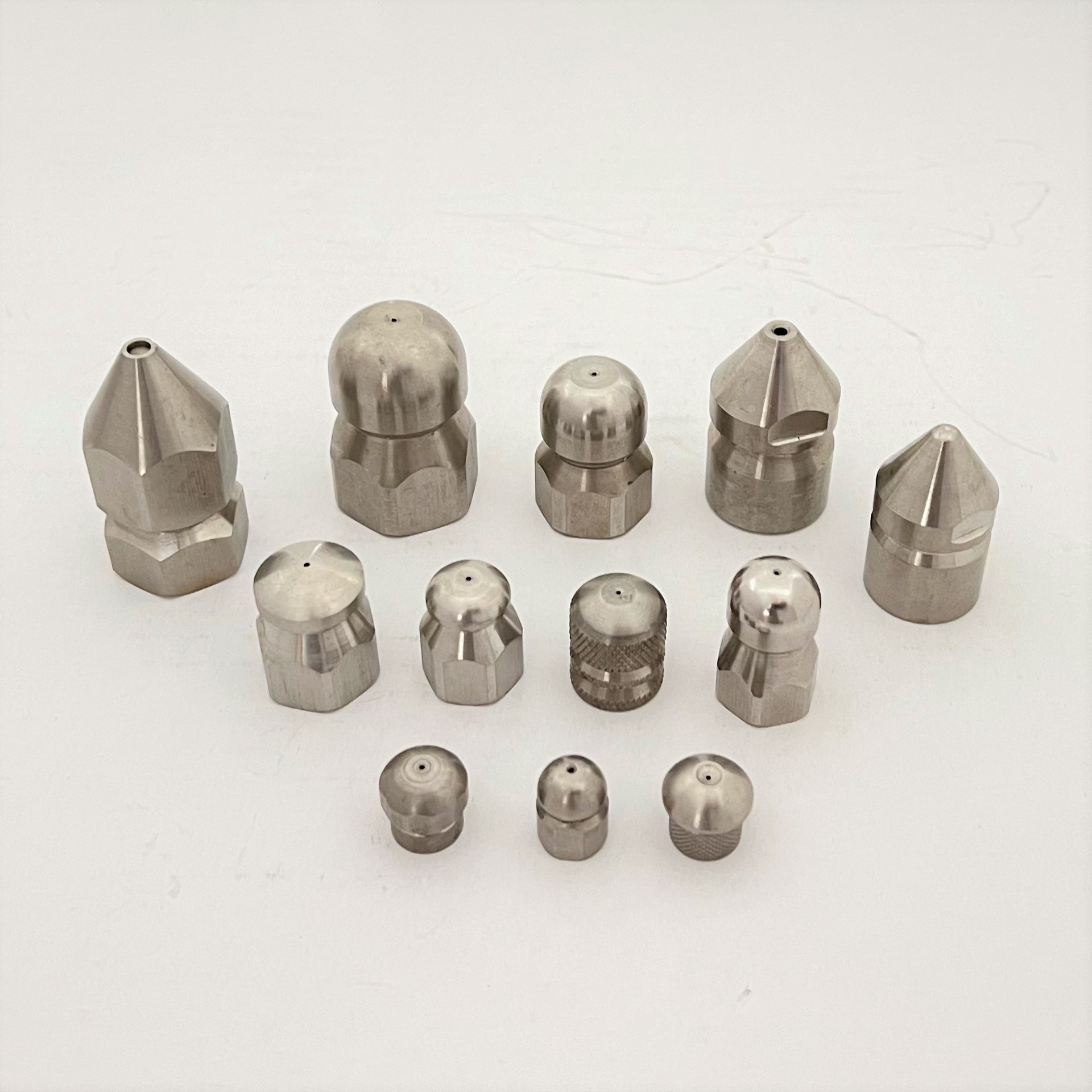 下水道清洗喷嘴疏通管道高压清洗喷头，高压清洗疏通机水老鼠喷嘴