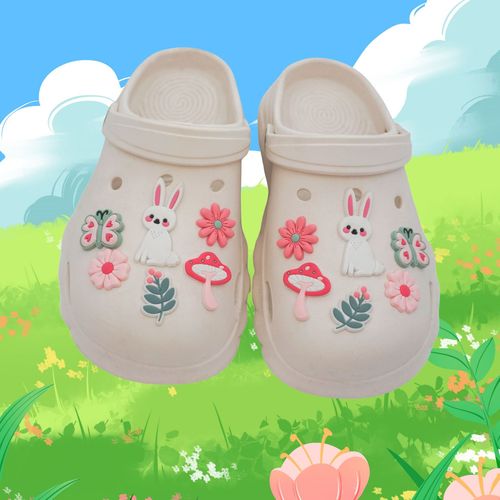 Factory Direct Sale Hole Shoes Rabbit Series Hole Shoes Buckle DIY Accessories Cartoon Children Slippers Decorations