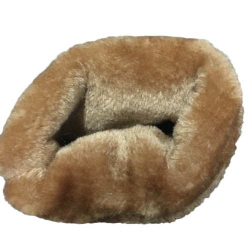 Autumn/Winter Snow Boots with Thick Sole, Rabbit Hair Cotton Lined, Women's Slope Heel, College Medium Calf Boots