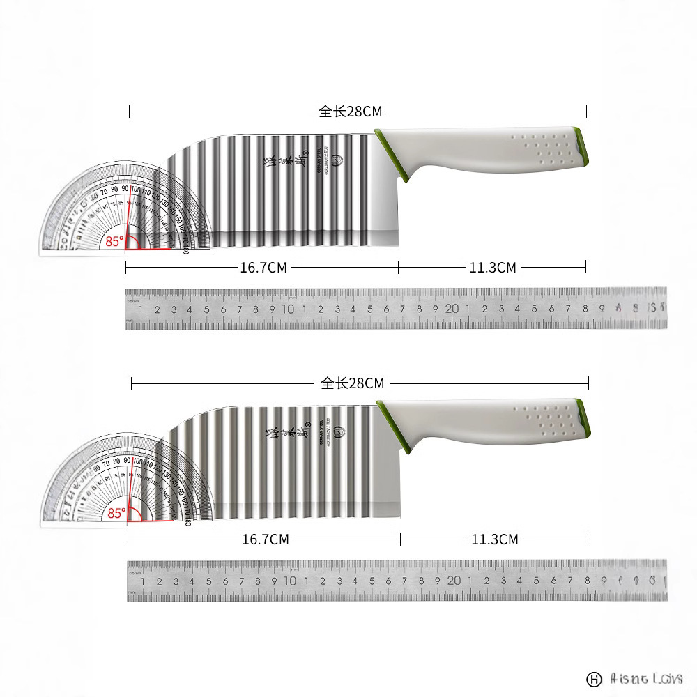 Cuchillo de flores de acero inoxidable 304 cuchillo de papa cuchillo comercial cuchillo ondulado cuchillo de patata cortada por defecto no
