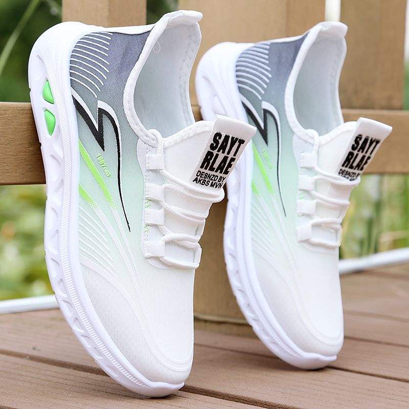 Primavera y verano zapatos de hombre nuevos zapatos de coco de malla de hombre zapatos deportivos de tendencia antiolor zapatos de malla transpirables zapatos de hombre guapo
