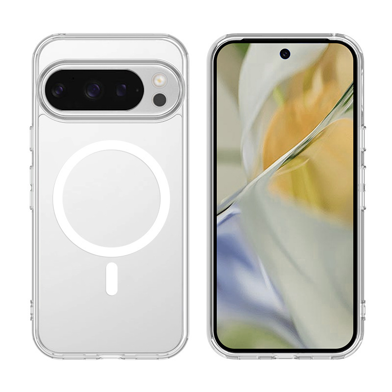 Suitable for Google 10A Magnetic Transparent Two-In-One Google Phone Case Pixel9 Pro XL Anti-Fall Protective Case Suitable for Google 10A Magnetic Transparent Two-In-One Google Phone Case Pixel9 Pro XL Anti-Fall Protective Case