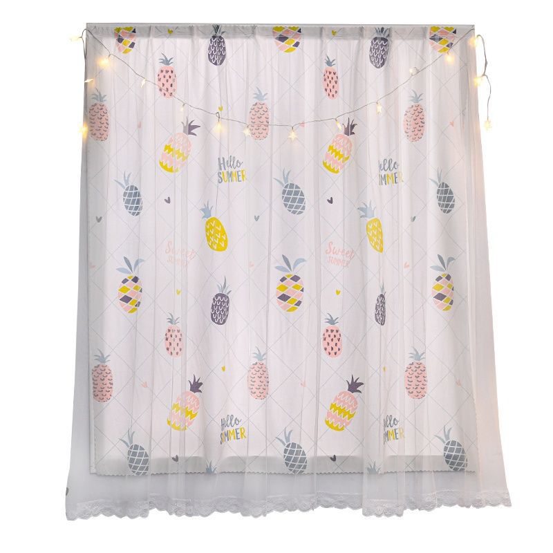 Fábrica directa doble cortina velcro dormitorio sombreado sin perforación instalación cortina autoadhesiva productos terminados relámpago personalizado