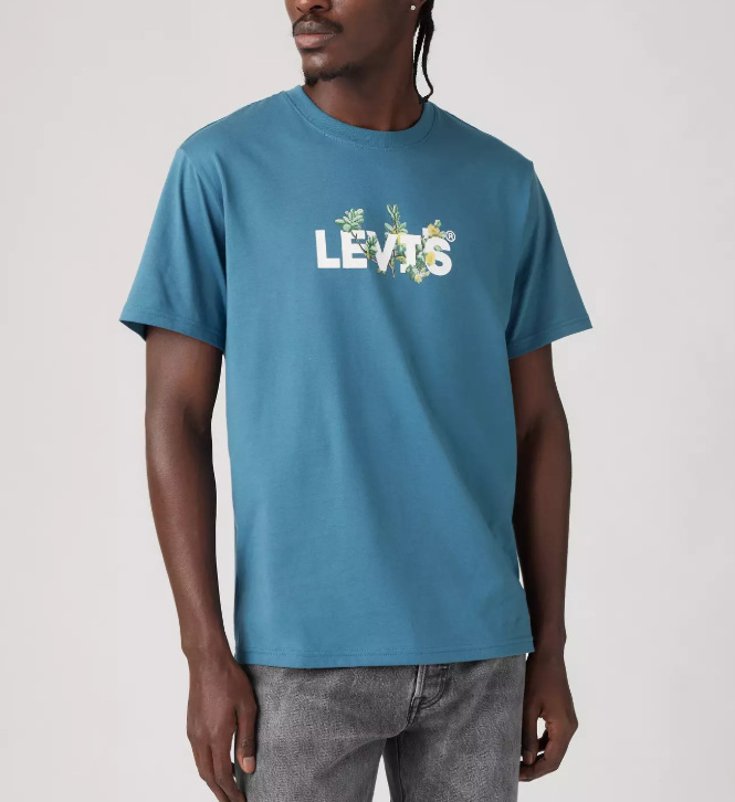 2025欧米ファッションクロスボーダー夏新作トレンドLevi「s高品質男女同モデルtシャツプリント|undefined