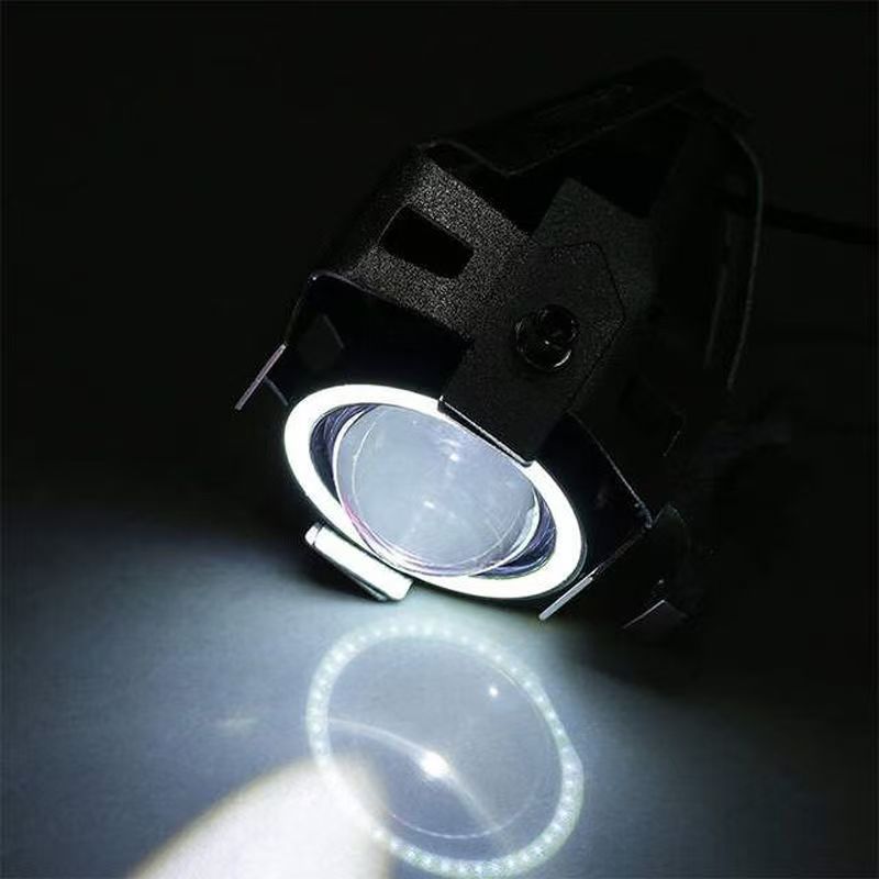 Lámpara de luz de motocicleta luz de alta intensidad lámpara eléctrica u5u7 pistola láser lámpara de automóvil universal transformación de lámpara parpadea luz alta image 6