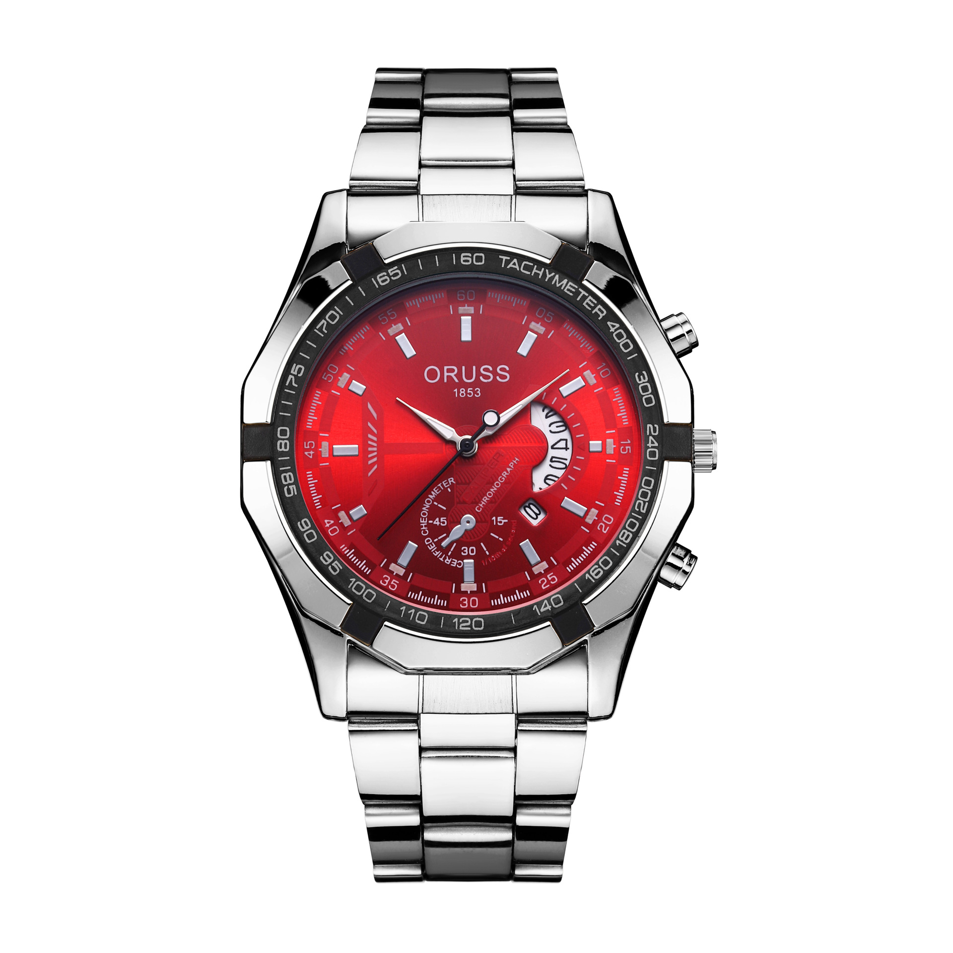 Men's Quartz Chronograph Watch Waterproof Trendy Calendar Dial_voghion.com