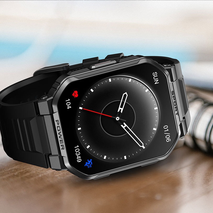 Smartwatch With Bluetooth Calling Shockproof Waterproof Tracker_voghion.com