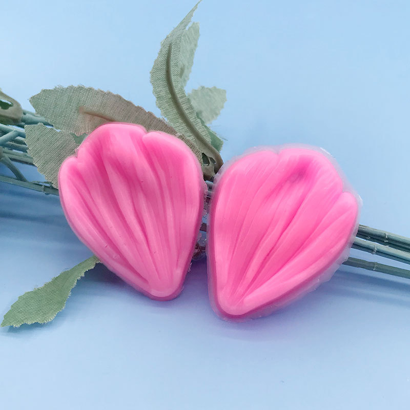 Leaf Petals Front and Back Printing Embossed Silicone Mold Western Pastry Baking Mold Fondant Sugar Flower Decoration Tool Leaf Petals Front and Back Printing Embossed Silicone Mold Western Pastry Baking Mold Fondant Sugar Flower Decoration Tool