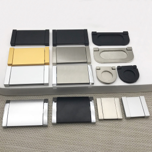 Wardrobe Drawer Hidden Handle Modern Simple Invisible Cabinet Door Handle Hardware Shoe Cabinet Flip Cover Flat Handle