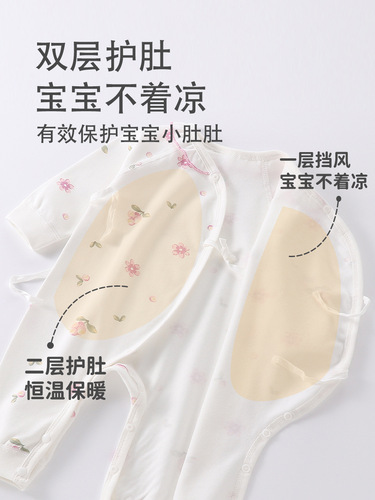 Newborn cotton a clothing, four-season butterfly clothes, baby clothes, cute boneless climbing clothes, baby jumpsuit
