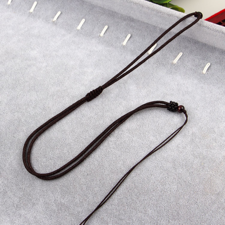 Small wooden bead rope brown