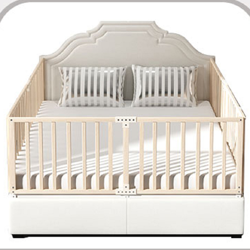 實木嬰兒床護欄寶寶床圍欄兒童床欄防摔防護欄大床1.8-2米擋板