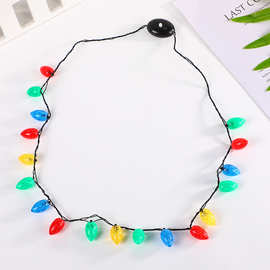 新款时尚潮流 发光饰品批发节日发光LED灯串项链厂家制定批发