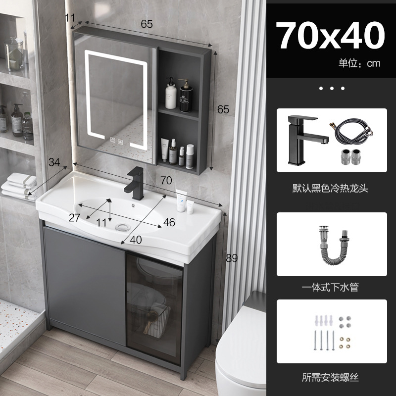 Puerta de vidrio tipo piso espacio gabinete de baño de aluminio balcón gabinete lavabo vertical pequeño tipo lavabo piscina