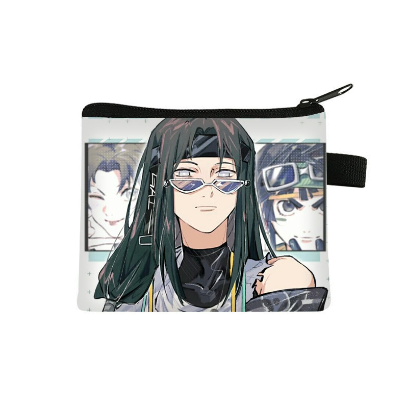 Nuevo Naruto niños monedero estudiante tendencia auricular moda bolsa de almacenamiento tendencia cremallera titular de la tarjeta al por mayor