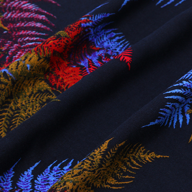 Fábrica de Shaoxing impresión digital floral viscose rayon Challis tela