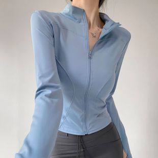 Sports Jacket Women's Outdoor Running Fitness Jacket Slim-fit Quick-drying Breathable Pilates Yoga Suit