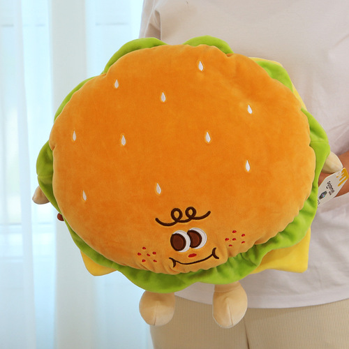 Disney French Fries Burger Large Pillow Decoration Doll Couple Rag Doll Creative Plush Doll Graduation Gift
