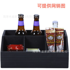现货实木分格式咖啡收纳盒桌面收纳整理盒茶包咖啡包置物收纳盒