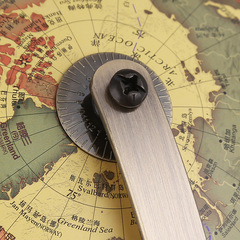 金球大號高清復古地球儀檯燈兒童學生教學版歐式書房擺件禮品